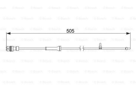 Датчик зносу гальмівних колодок BOSCH 1987474592