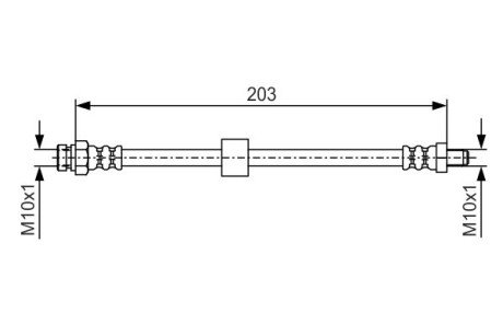 Шланг гальмівний DODJE Caliber BOSCH 1987476035