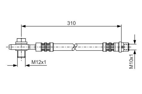 Гальмівний шланг BOSCH 1987476308