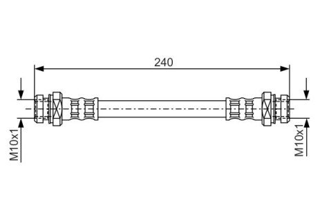 Гальмівний шланг BOSCH 1987476395