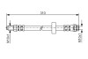 Шланг гальмівний (задній) Ford Mondeo III 00-07 (L=280mm) BOSCH 1987476883 (фото 1)