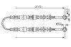 SEAT трос ручного гальма TERRA 86- BOSCH 1987477792 (фото 1)