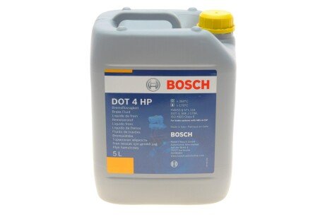 5л DOT-4 HP гальмівна рідина (для авто з ESP) BOSCH 1987479114