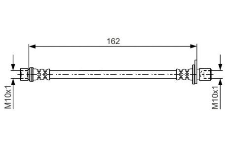 Шланг гальмівний BOSCH 1987481638