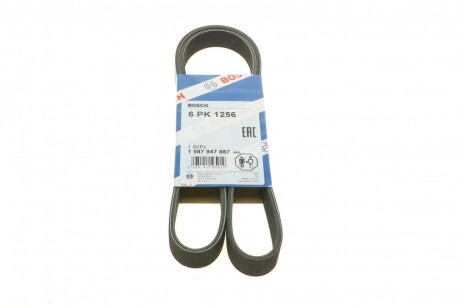 Ремінь поліклін. 6PK1256 BOSCH 1 987 947 887