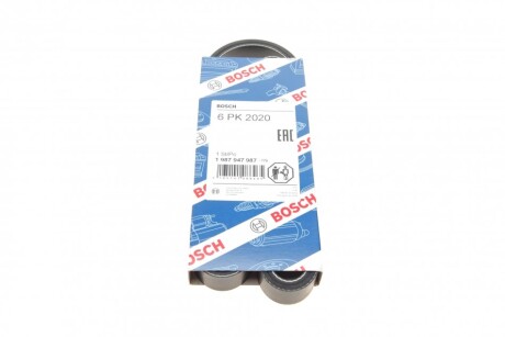 Ремінь поліклін. 6PK2020 BOSCH 1 987 947 987