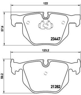 Гальмівні колодки BREMBO P06029