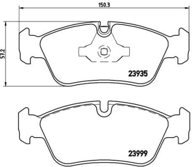 Гальмівні колодки дискові BREMBO P06 035