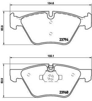 Гальмівні колодки тюнінгові BREMBO P06036X