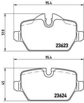 Гальмівні колодки тюнінгові BREMBO P06037X