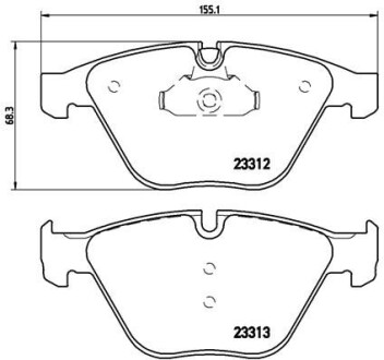 Гальмівні колодки тюнінгові BREMBO P06054X