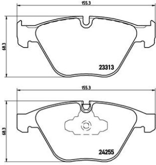 Гальмівні колодки дискові BREMBO P06 055