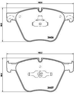 Комплект гальмівних колодок з 4 шт. дисків BREMBO P06073