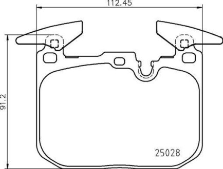 Комплект гальмівних колодок BREMBO P06098