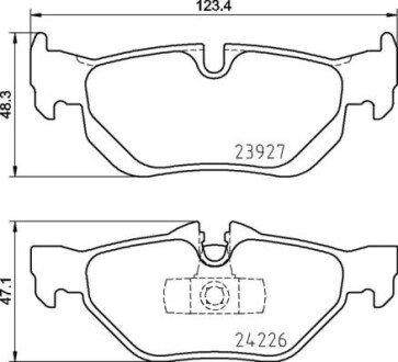 Комплект гальмівних колодок BREMBO P06105