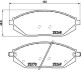 Комплект гальмівних колодок BREMBO P10054 (фото 1)