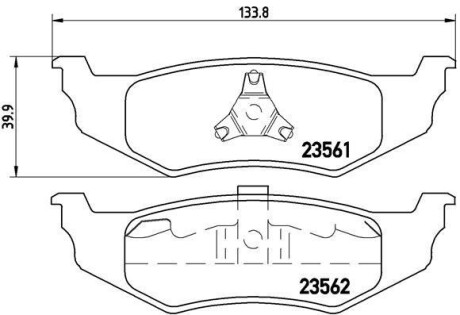 Гальмівні колодки дискові BREMBO P11010