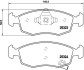 Комплект гальмівних колодок BREMBO P11031 (фото 1)