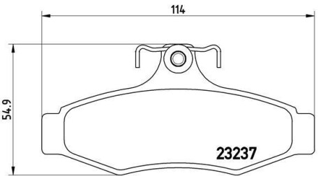 Гальмівні колодки дискові BREMBO P15005