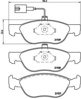 Гальмівні колодки дискові BREMBO P23070