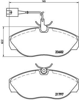 Гальмівні колодки дискові BREMBO P23083