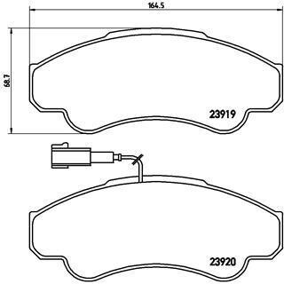 Комплект гальмівних колодок BREMBO P23092