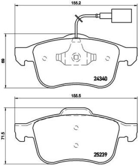 Гальмівні колодки тюнінгові BREMBO P23132X