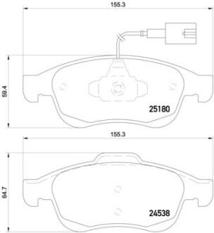 Гальмівні колодки тюнінгові BREMBO P23148X