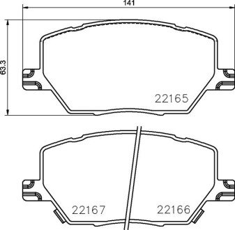 Гальмівні колодки дискові BREMBO P23 164