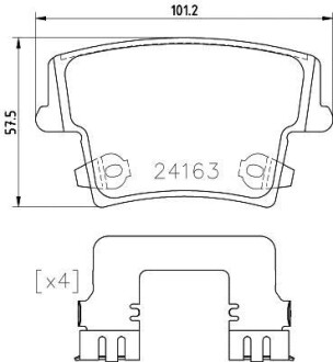 Гальмівні колодки дискові BREMBO P23175