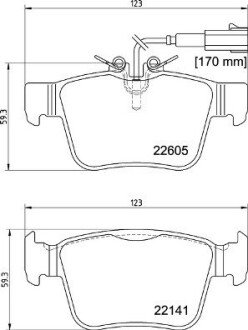 Гальмівні колодки дискові BREMBO P23 180