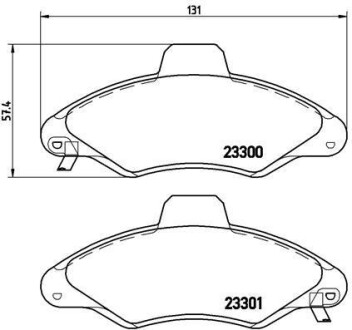 Гальмівні колодки дискові BREMBO P24045