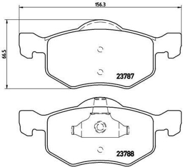 Гальмівні колодки дискові BREMBO P24056