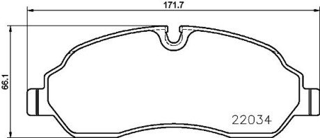Гальмівні колодки дискові BREMBO P24 171