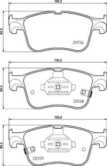 Комплект гальмівних колодок BREMBO P24218