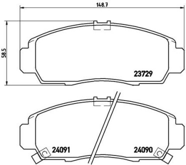 Гальмівні колодки тюнінгові BREMBO P28034X
