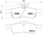 Комплект гальмівних колодок BREMBO P28070 (фото 1)