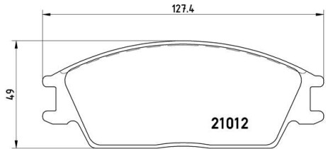 Гальмівні колодки дискові BREMBO P30 001