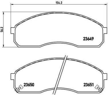 Гальмівні колодки дискові BREMBO P30012