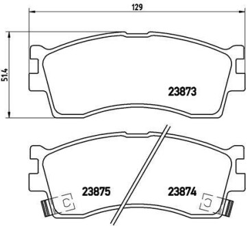 Гальмівні колодки дискові BREMBO P30016