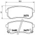 Комплект гальмівних колодок BREMBO P30033 (фото 1)