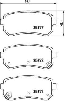 Гальмівні колодки дискові BREMBO P30 068 (фото 1)