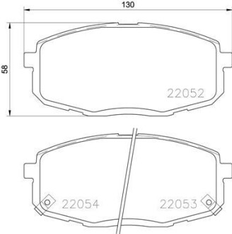 Фото гальмівні колодки дискові BREMBO P30077 Гальмівні колодки дискові BREMBO P30077