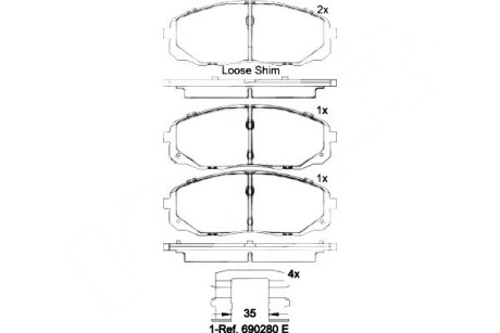 Фото гальмівні колодки дискові BREMBO P30095 Гальмівні колодки дискові BREMBO P30095