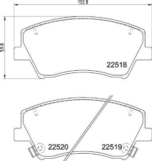 Гальмівні колодки дискові BREMBO P30107