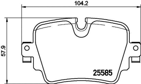Гальмівні колодки дискові BREMBO P36032