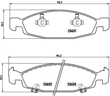 Фото гальмівні колодки дискові BREMBO P37005 Гальмівні колодки дискові BREMBO P37005