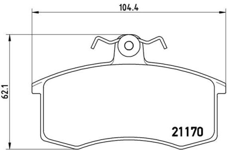 Гальмівні колодки дискові BREMBO P41 003