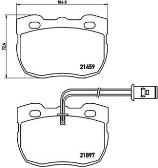Гальмівні колодки дискові BREMBO P44004