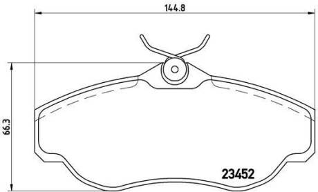Комплект гальмівних колодок BREMBO P44008